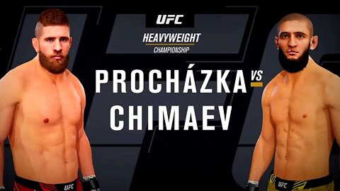 EA Sports UFC 4 Gameplay Khamzat Chimaev vs Jiri Prochazka