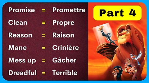 Apprendre l'anglais avec des Films ✪ The Lion King ✪ Part 4