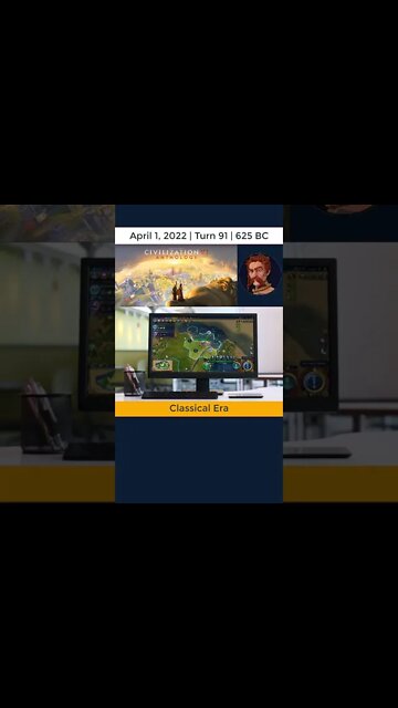 #oneturnadaychallenge #civ6 – Turn 91 - SHIPBUILDING ! #shorts