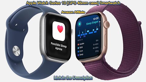 Apple Watch Series 10 [GPS 46mm case] Smartwatch Always-On Retina Display, Water Resistant