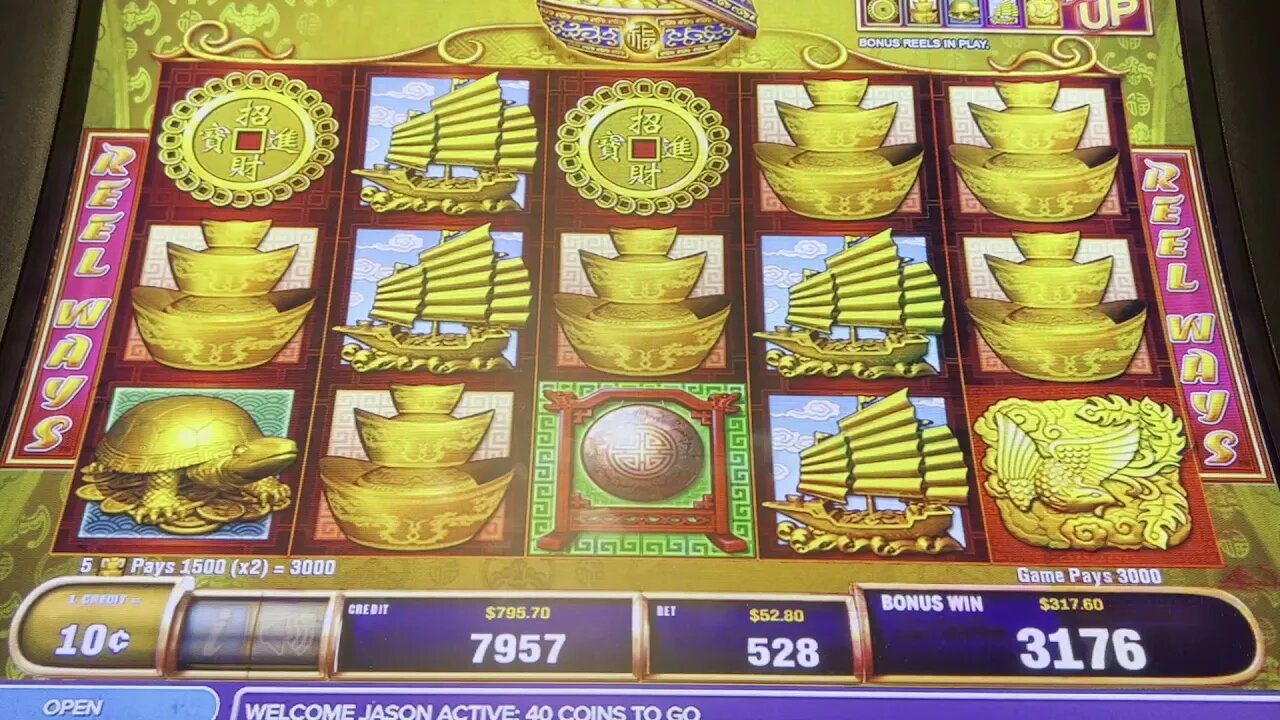 Midday Bonus Video - 88 Fortunes - $52.80 Bonus Round - Potawatomi Hotel & Casino