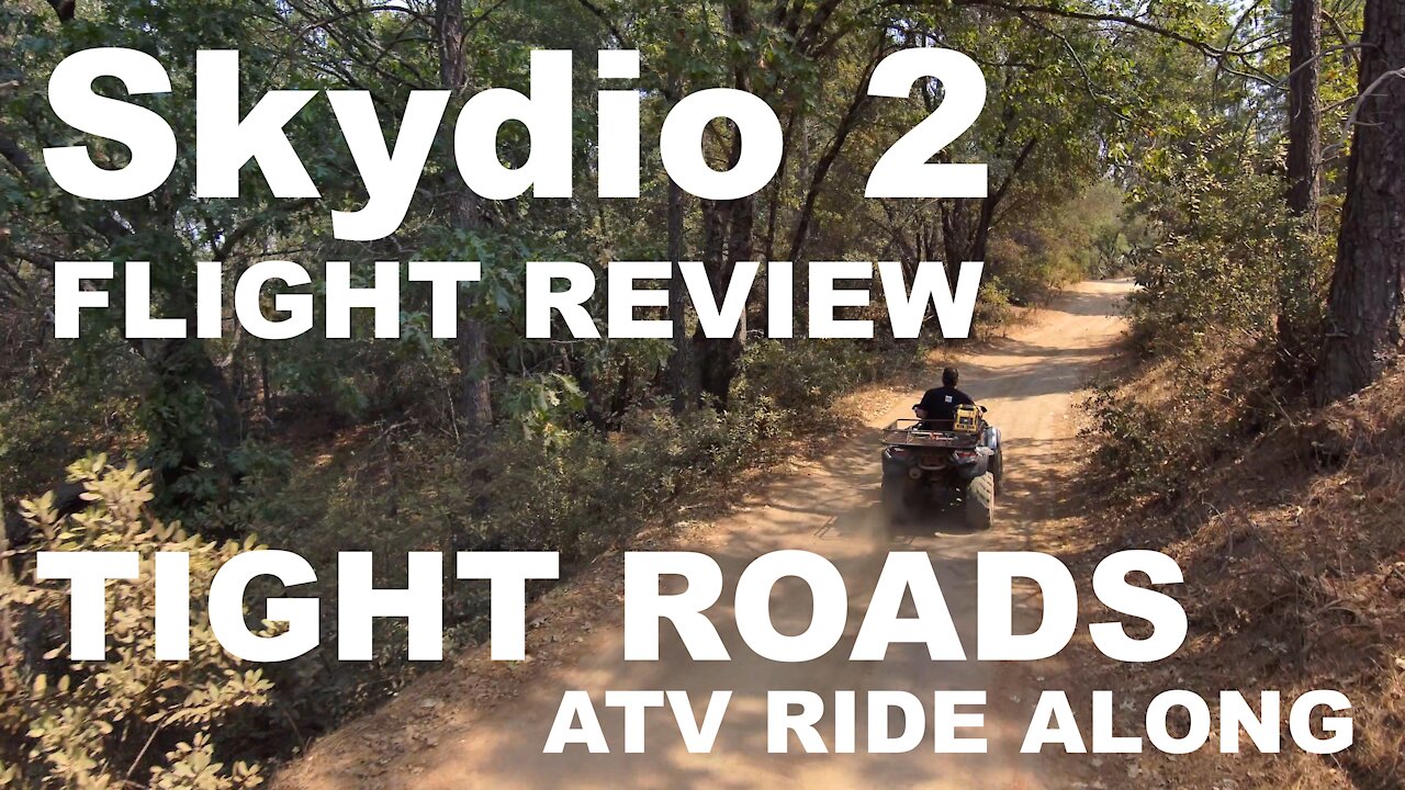 Skydio 2: Epic Drone! - ATV Ride Along - Tight Roads (4K)