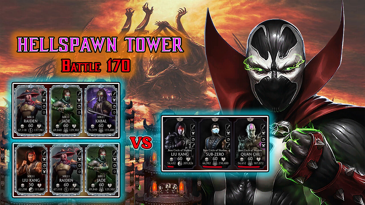 MK Mobile. HELLSPAWN Tower - Battle 170