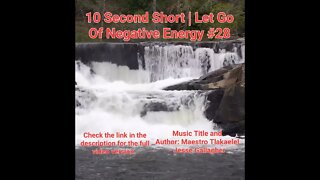 10 Second Short Of Let Go Of Negative Energy | #meditation #shorts #shortsvideo #waterfall #28