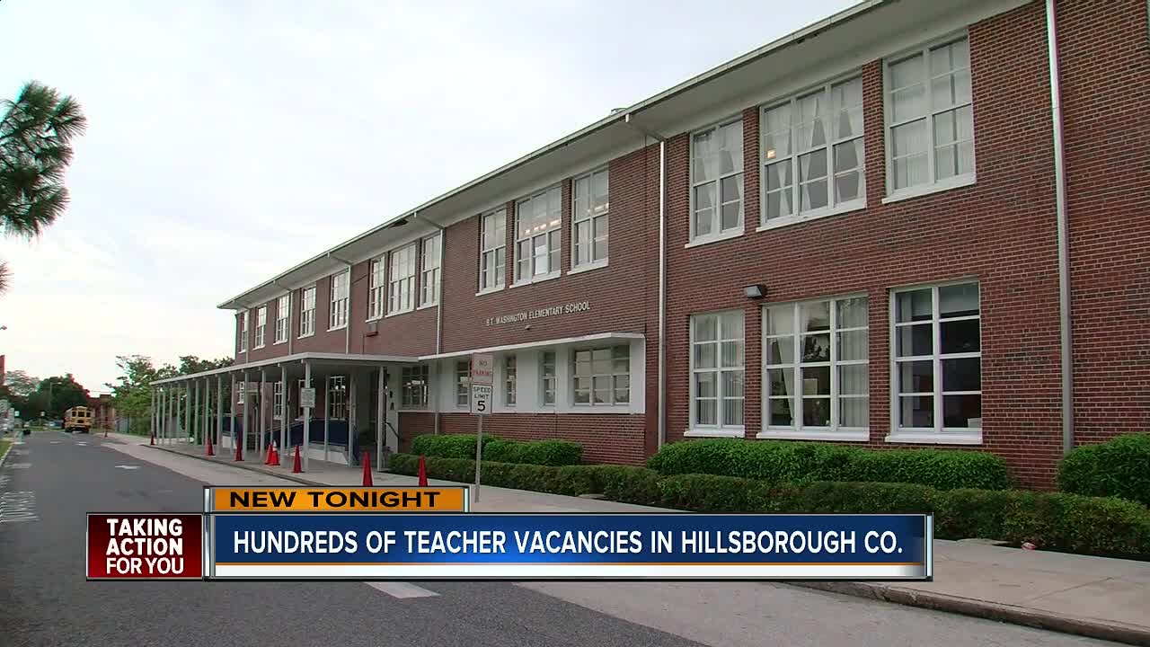 Hundreds of teacher vacancies in Tampa Bay area's largest school district