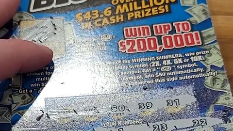 Kentucky Bluegrass Blowout $10 Scratch Off Lottery Tickets!!
