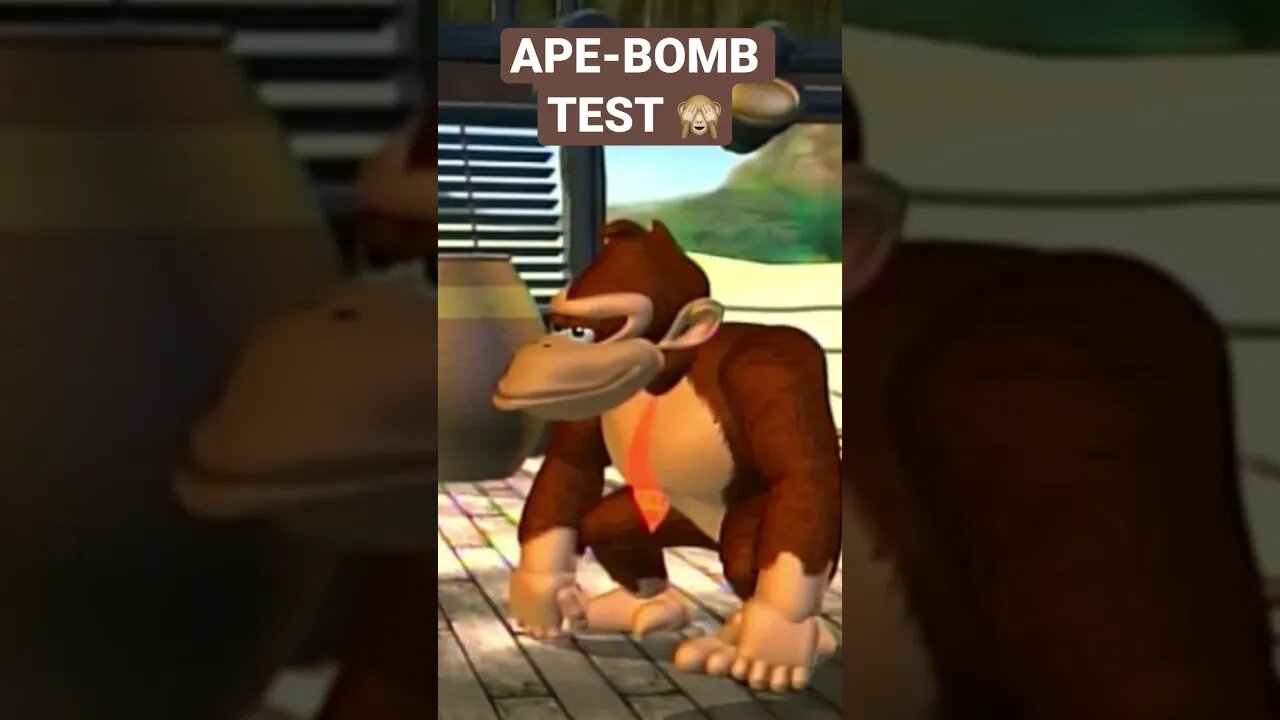 Donkey Kong tests a bomb on Diddy 💣 🙈