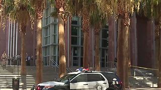 Driver in custody after woman hit outside Regional Justice Center