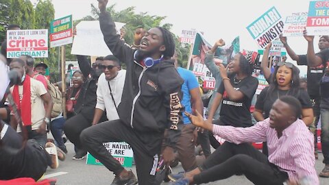 Nigeria: Demonstrators mark anniversary of Lekki toll gate shooting and End SARS demos - 20.10.2021