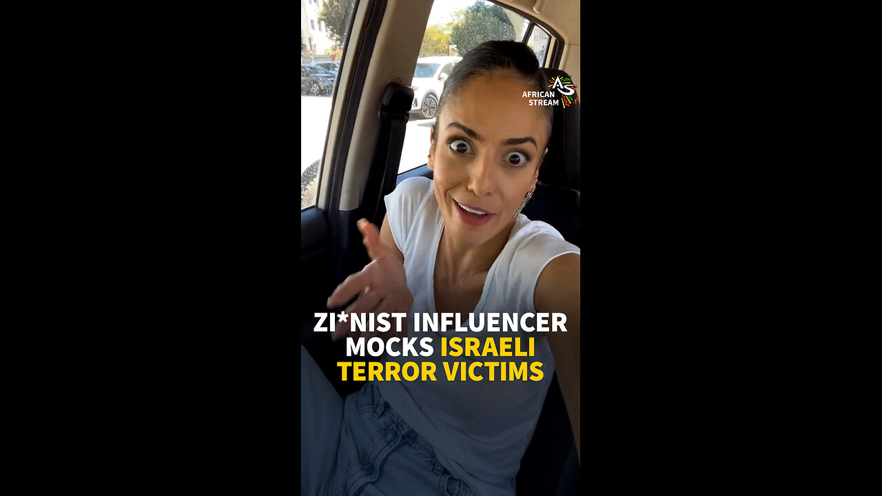 Zionist Influencer mocks Israeli Terror Victims