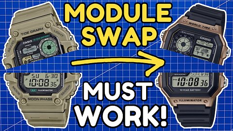 😱 FORCING a Module Swap with a RARE Casio Watch! 🤞🛠