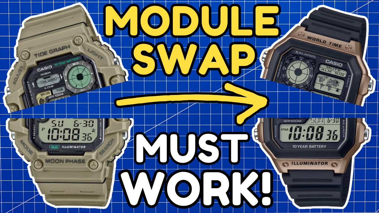 😱 FORCING a Module Swap with a RARE Casio Watch! 🤞🛠