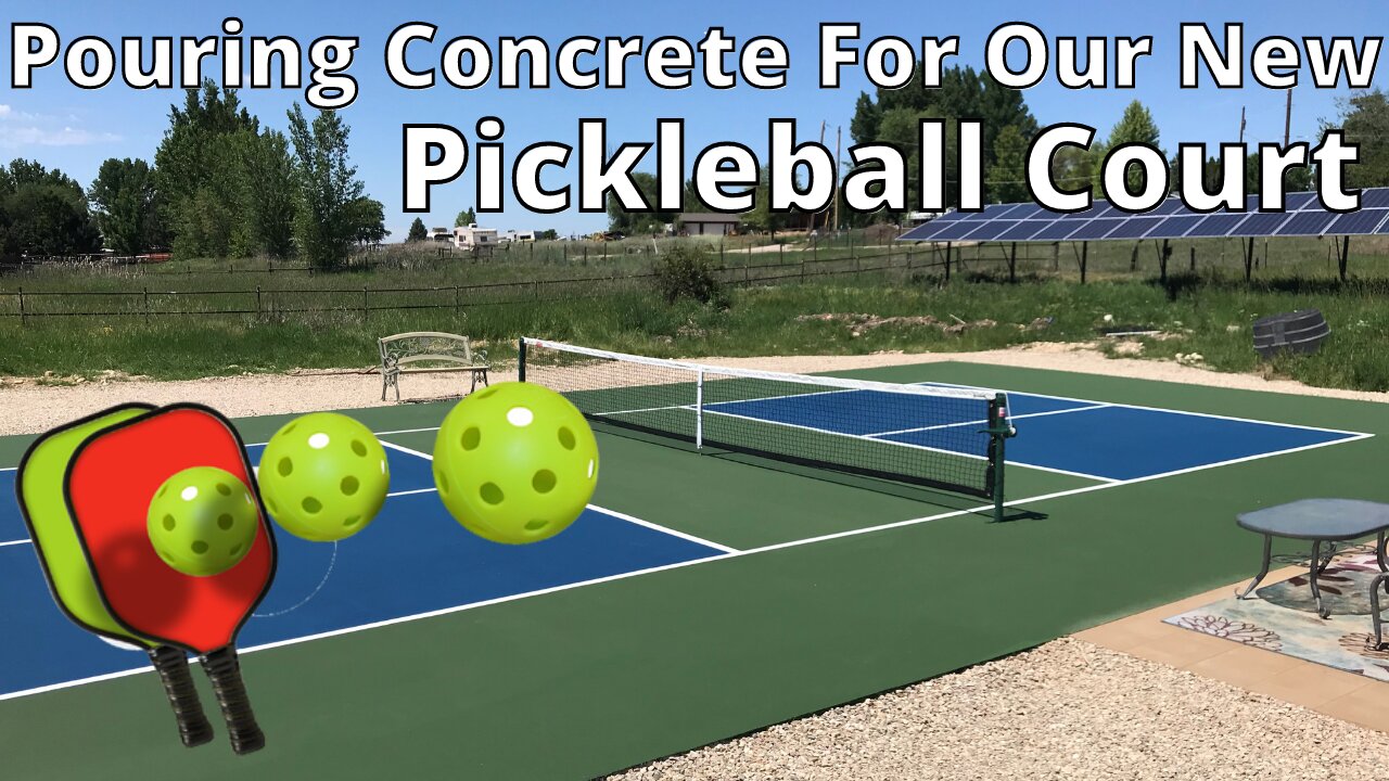 Pickleball Court - Pouring Concrete