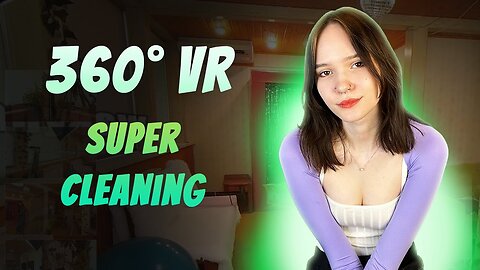 360° VR Room Makeover: Daily Cleaning Routine In A Cute Outfit!