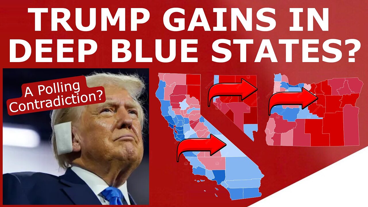 Trump Is GAINING on Kamala in DEEP BLUE States!