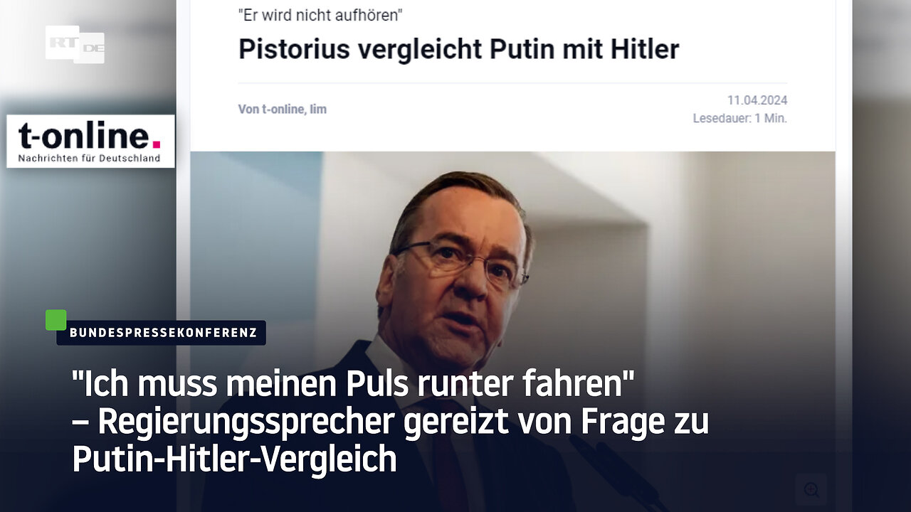 "Ich muss meinen Puls runter fahren" – Regierungssprecher gereizt