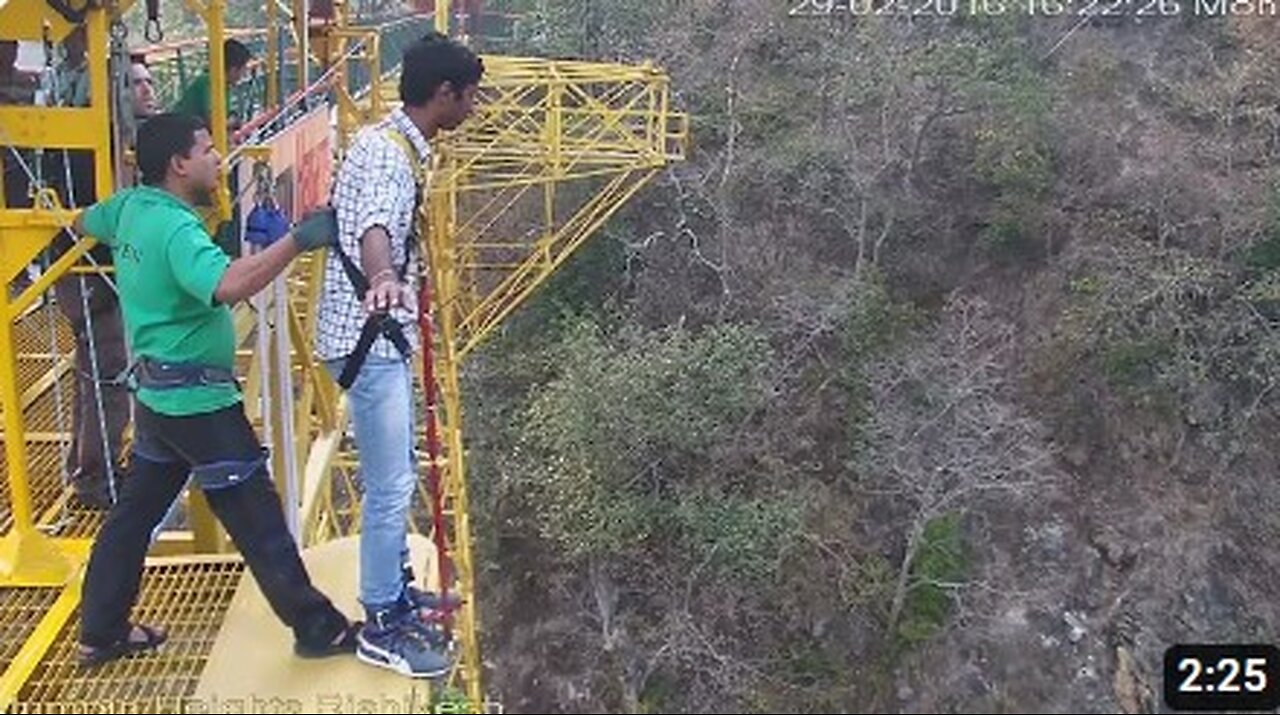 Watch this before Doing Bungee Jump #funny #india #rishikesh #bungeejumping