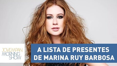 A lista de presentes do casamento de Marina Ruy Barbosa deixaria muita gente no prejuízo!