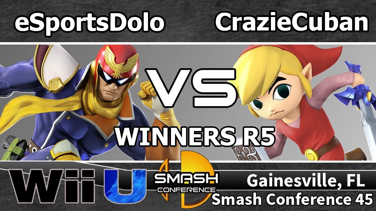 eSportsDolo (Diddy & C. Falcon) vs. CrazieCuban (Toon Link) - SSB4 Winners R5 - SC45
