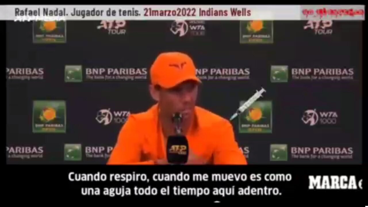 Rafael Nadal y su drama después de inocularse 💉 el veneno experimental