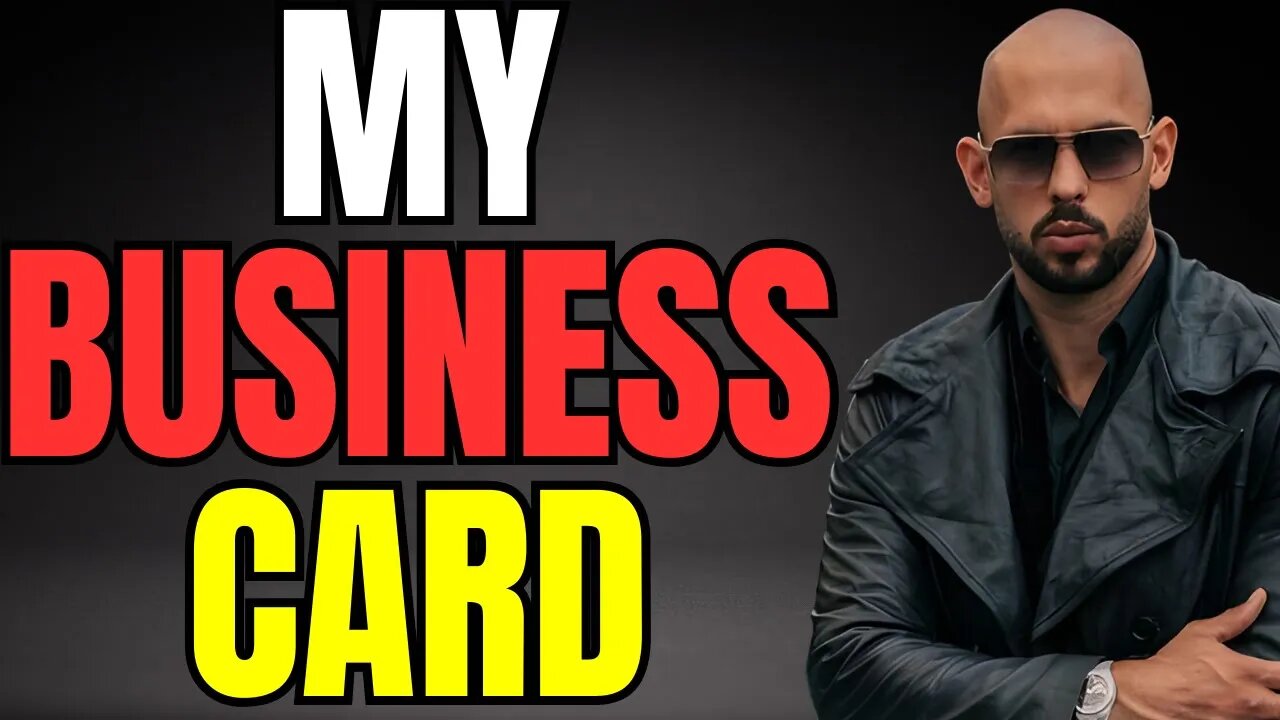 Andrew Tate's Business Card Is No Joke | Best Business Card Ever