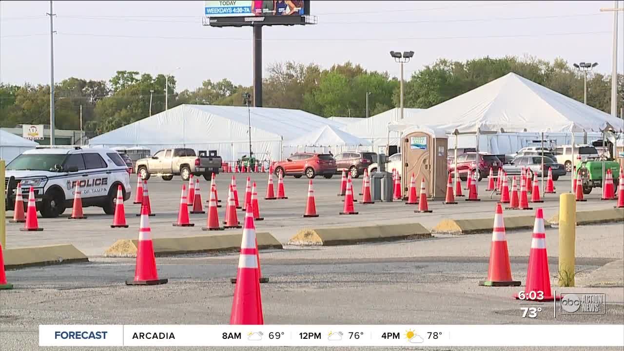 Tampa mass COVID-19 vaccine site opens Wednesday, will offer 3,000 vaccines daily