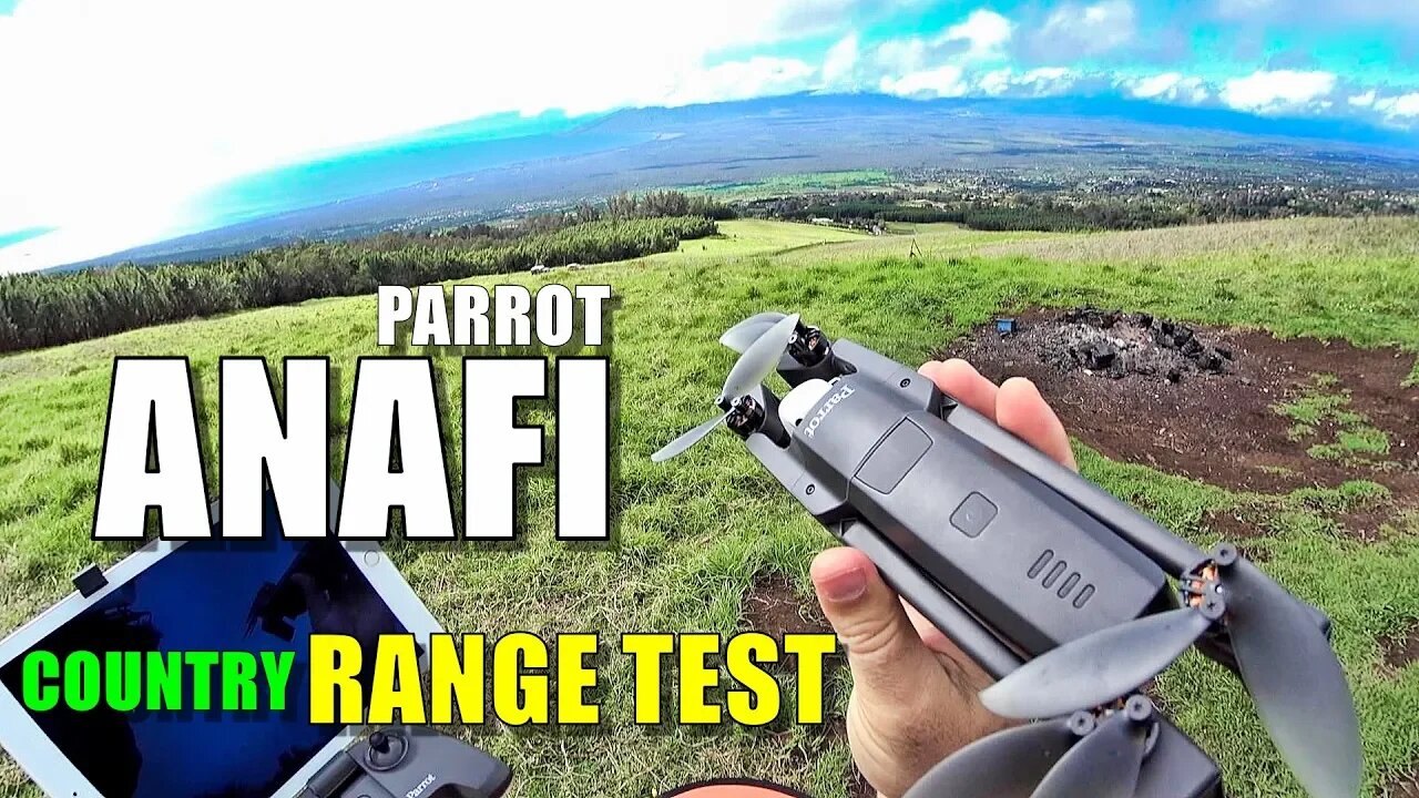 Parrot ANAFI Range Test in Country - How far will it go? [No Interference]