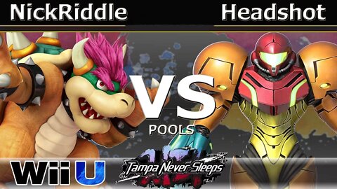 VS|NickRiddle (Zero Suit & Bowser) vs. Headshot (Samus) - Wii U Pools - TNS7