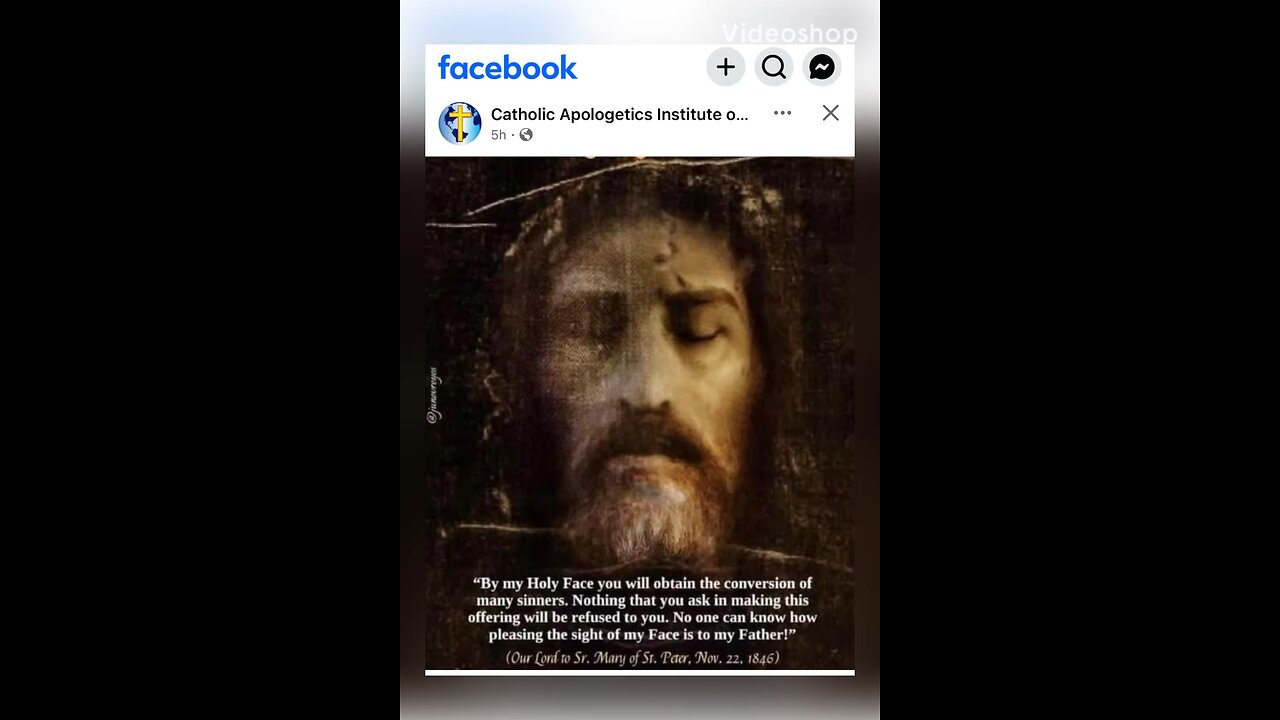 Holy Face of Jesus prayer