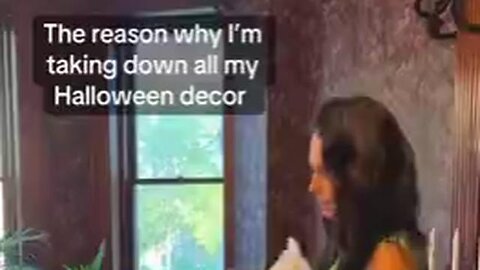 🚫☠🎃👻☠🚫 SHE MADE THE RIGHT CHOICE TO REMOVE HER HALLOWEEN DECOR - SPIRITUAL WARFARE