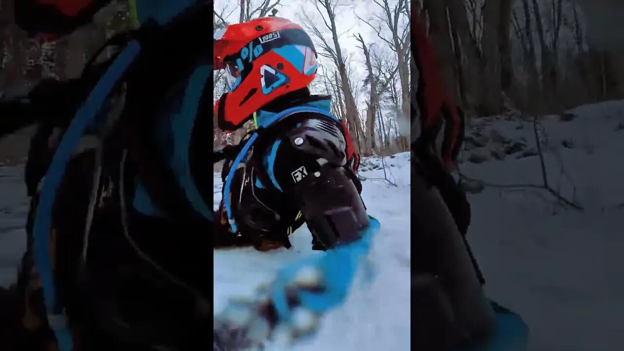 Going threw the Ice 😱🥶 #fail #dirtbike #wipeout #motocross #failsrussia #motosport