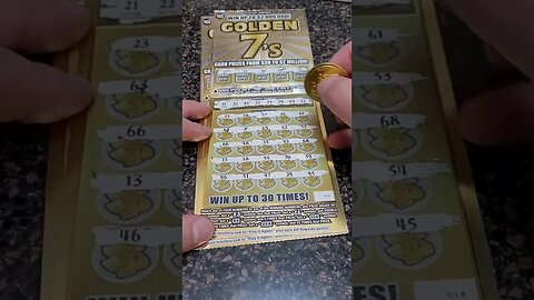 Golden 7 Lottery Ticket Scratch Off Test! #shorts #lottery