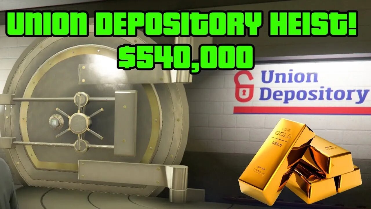 #gta5heist GTA 5 Heist: How to make $1 Million Dollars in a Week union depository heist part 1