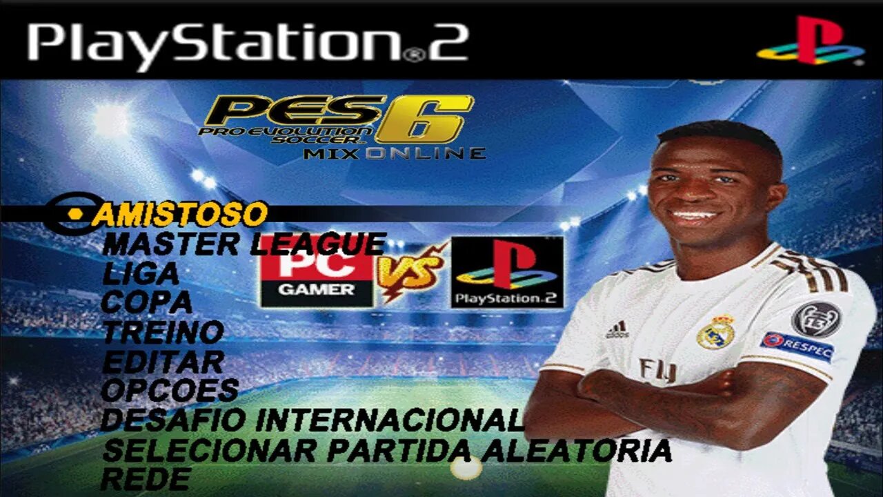 PES 2023 (PS2) COM BRASILEIRÃO E MODO ONLINE EDITOR PLAY MIX