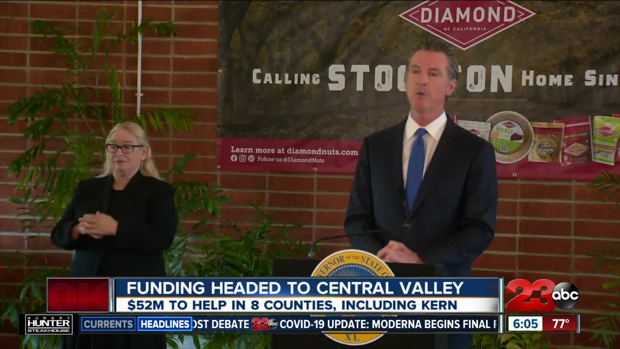 Funding headed to Central Valley