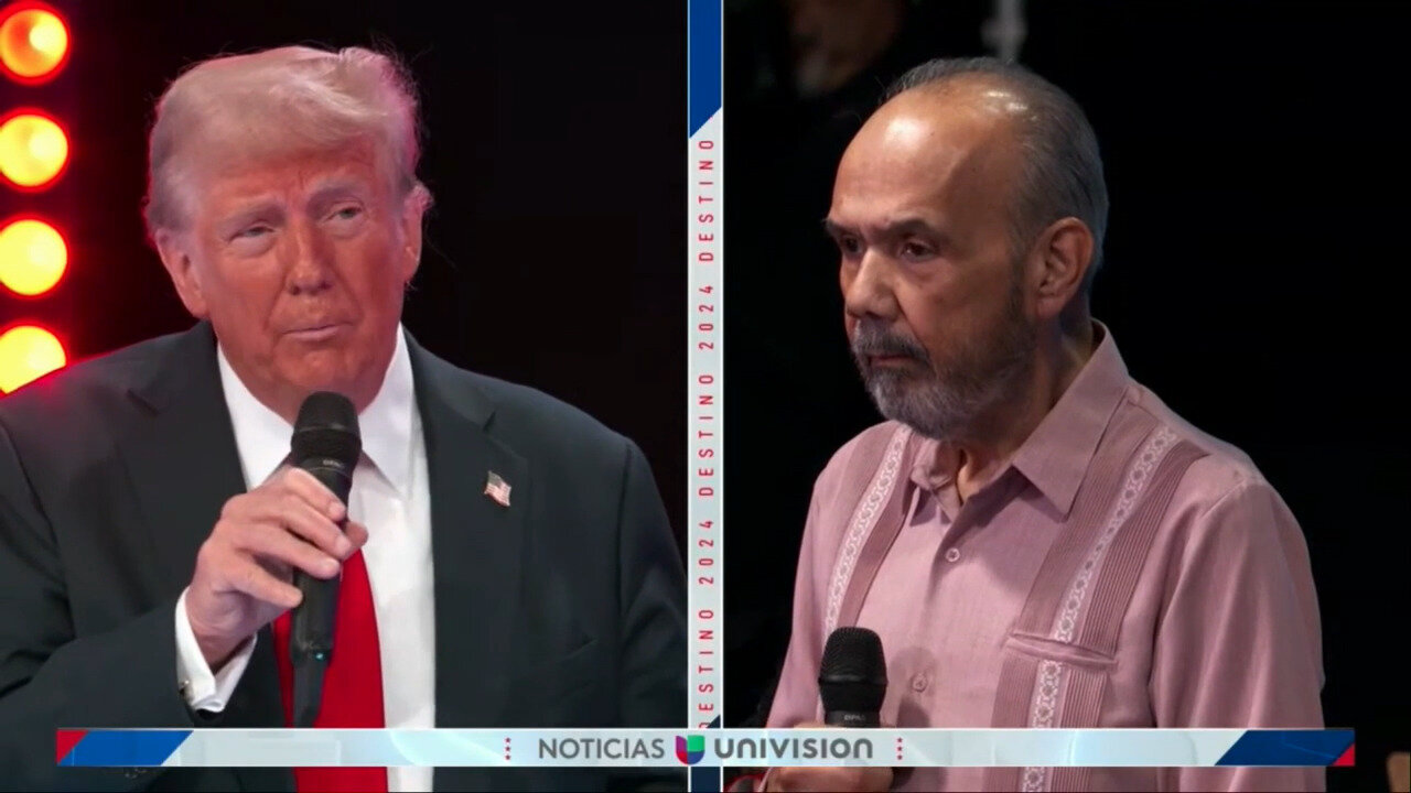 Trump Speaks About Haitian Migrants At Univision Town Hall