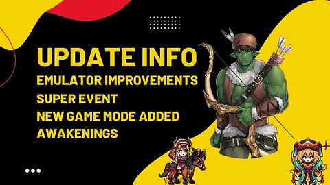 UPDATE - Events, Awakenings & Mechanics Improvements. Club Wisdom 8