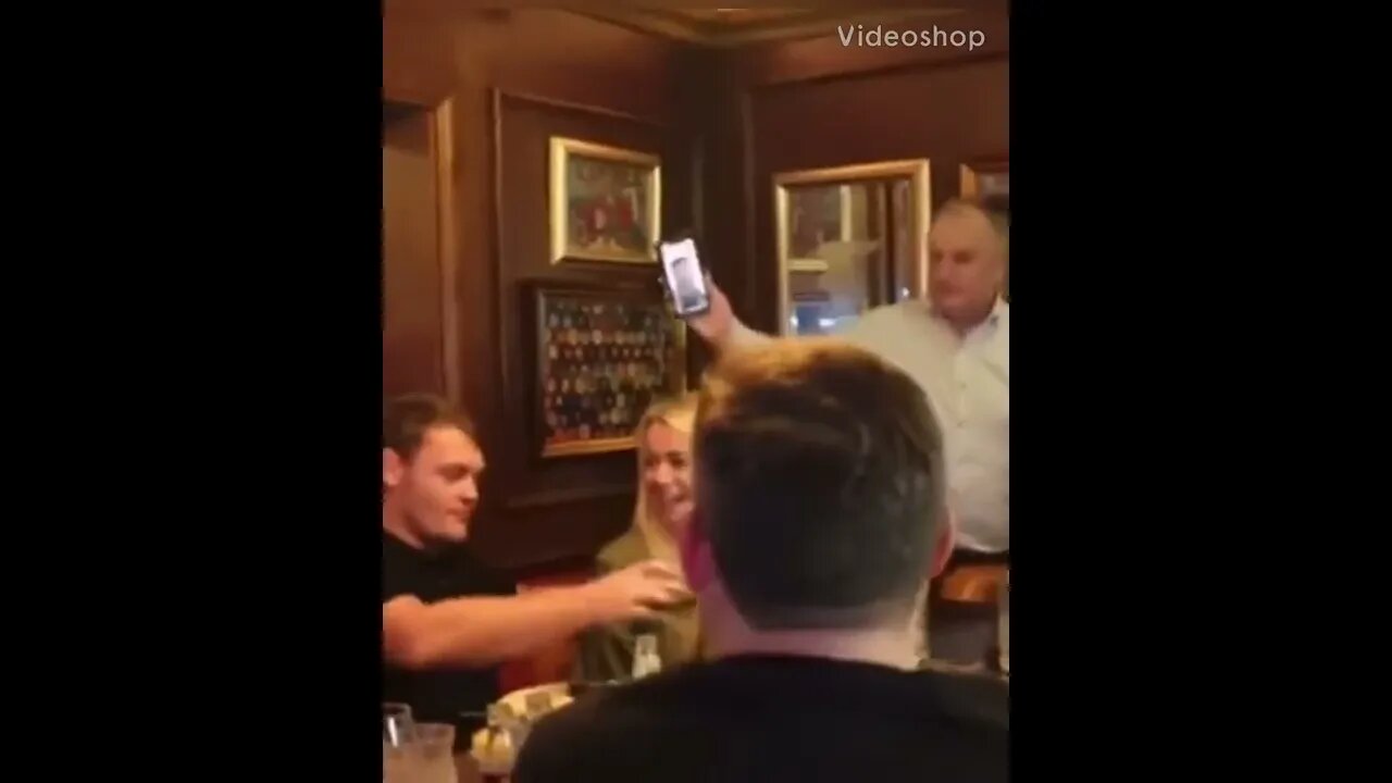 Paddy Pimblett facetime call with Conor Mcgregor at the black forge inn