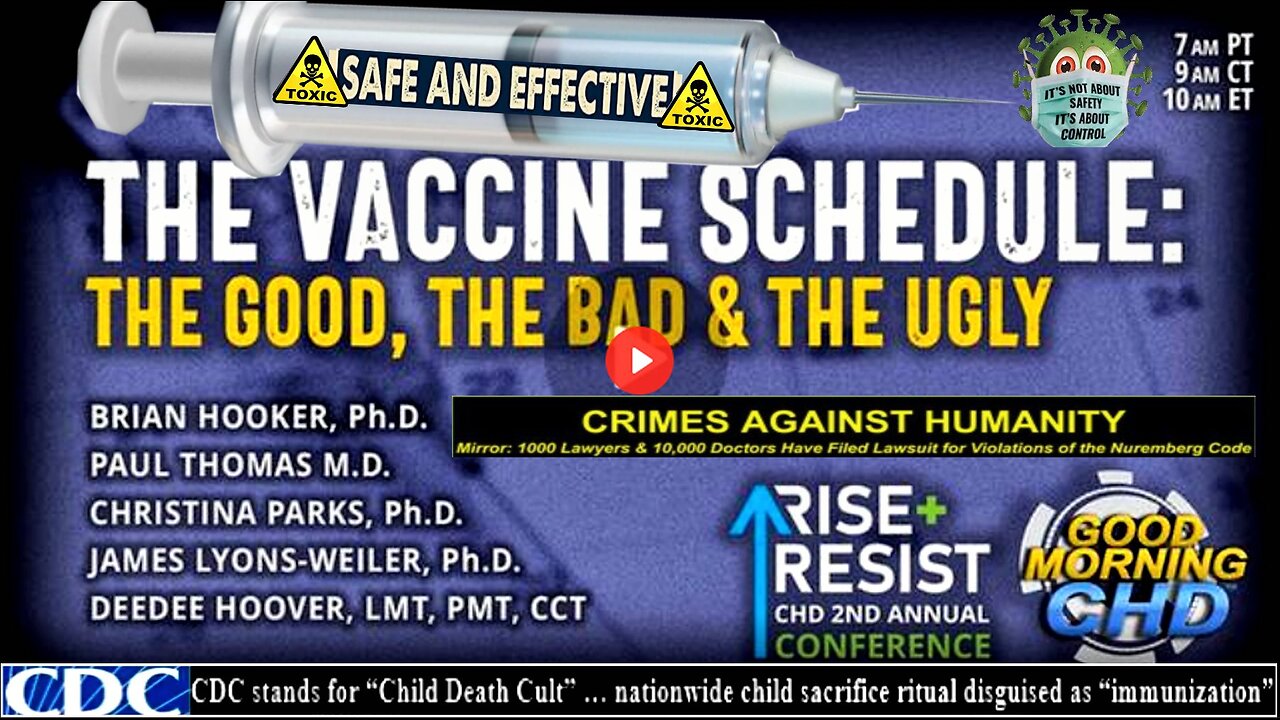 The Vaccine Schedule: The Good, The Bad + The Ugly (Related info & links in description)