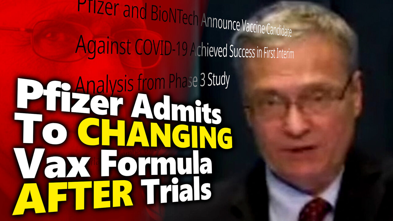 Pfizer Confesses: C19 Vaccine Formula Changed AFTER Trials. FDA Colluded To Skip Tests (Tris/ PBS)