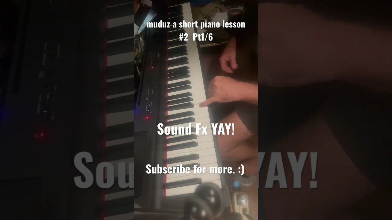 Easy piano lesson #2 Pt 1/6 #pianotutorial #pianolessons #fun