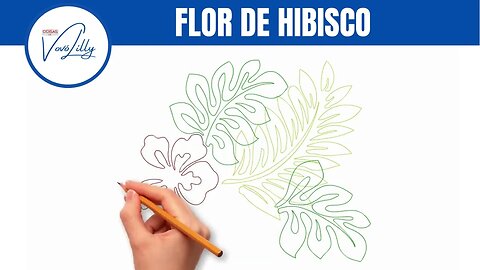 COMO DESENHAR | FLOR DE HIBISCO | PASSO A PASSO. MUITO FÁCIL