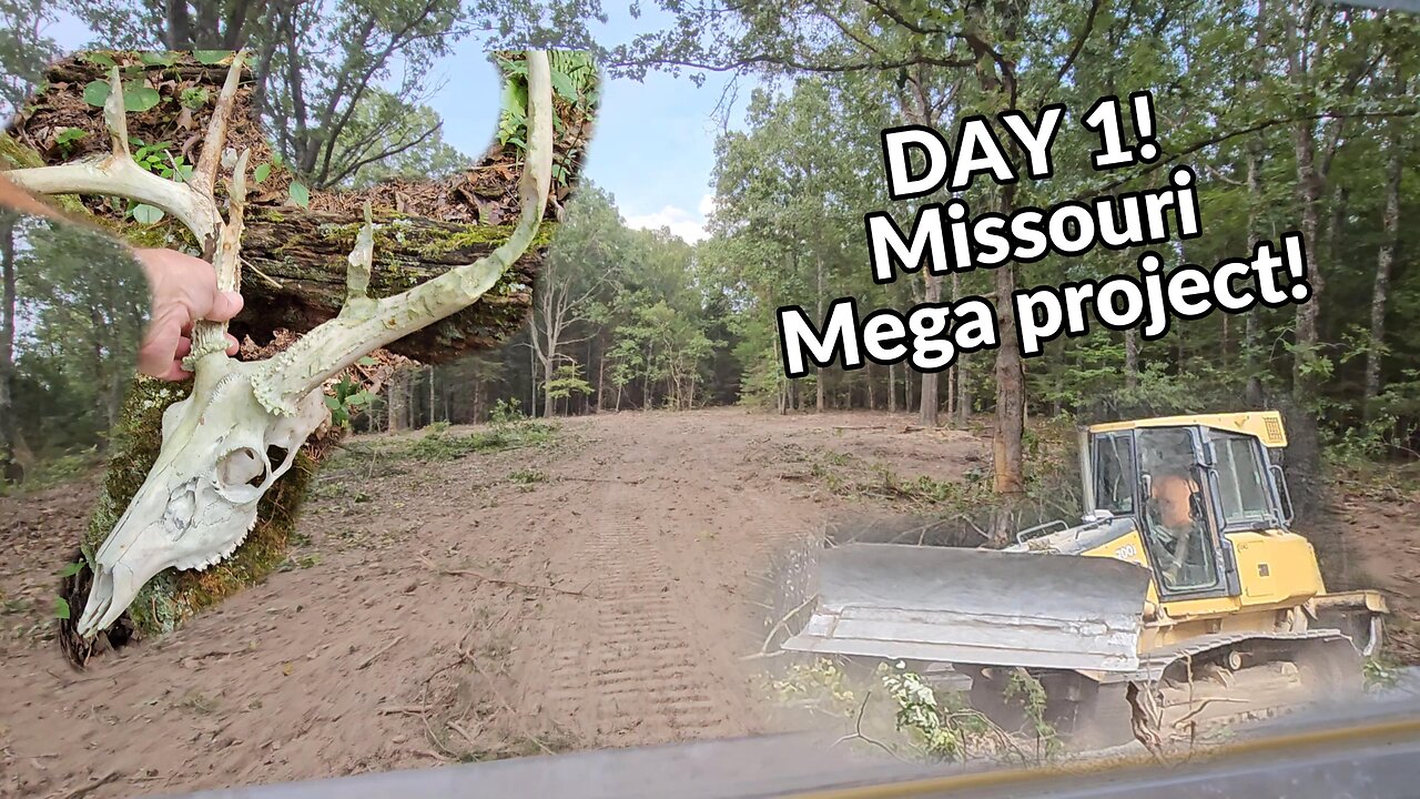 DAY 1! Mega new Land clearing project on the Missouri farm!