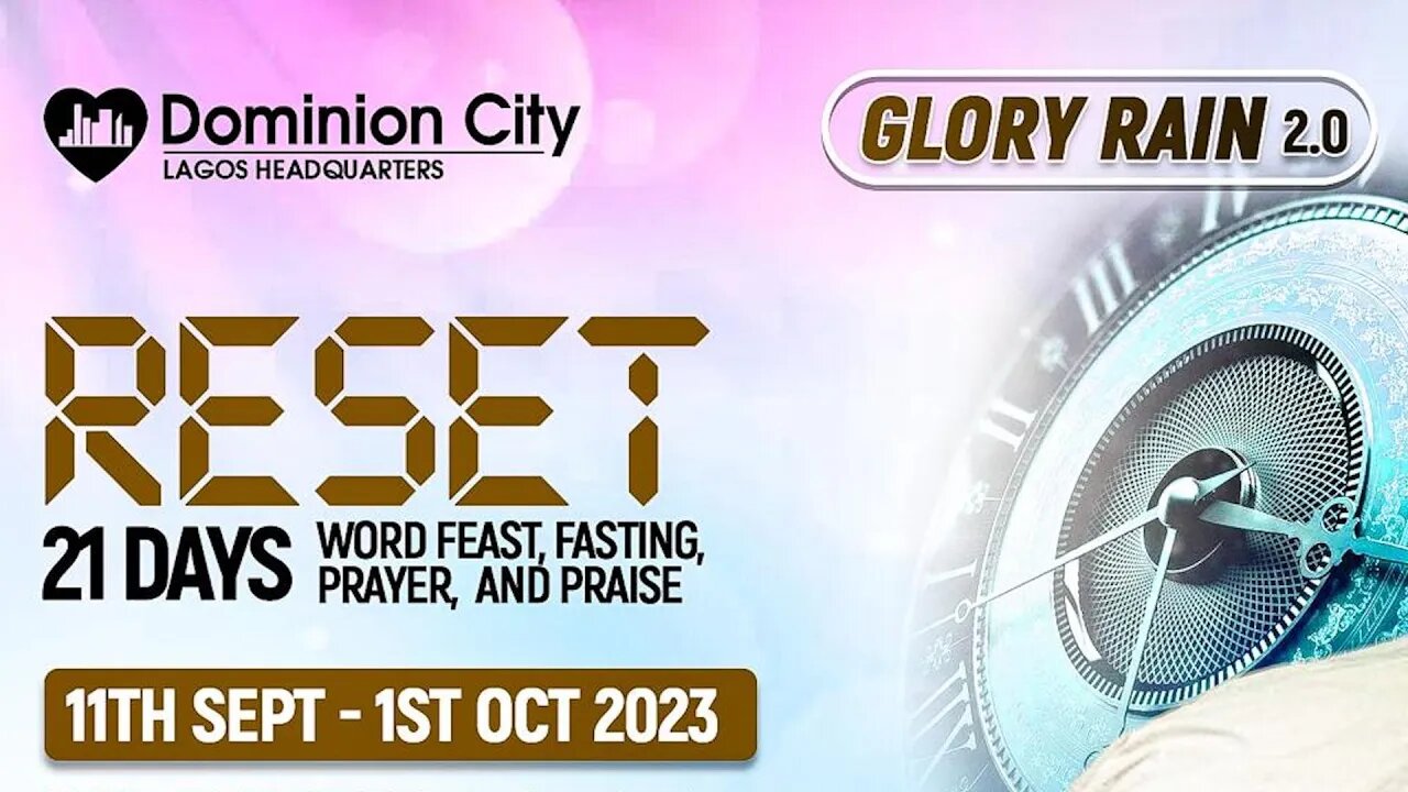 Glory Rain | Morning Belt | Wednesday, 20th September, 2023 | Dominion City Lagos