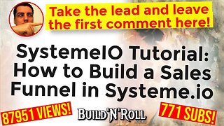 SystemeIO Tutorial: How to Build a Sales Funnel in Systeme.io