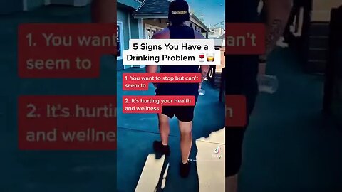 5 Signs you have a drinking problem