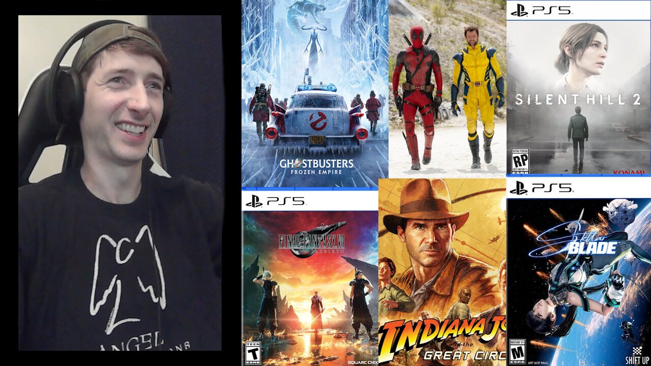 Trailer Reaction Roundup (Ghostbusters Frozen Empire/Deadpool/Indy/Final Fantasy VII/Silent Hill 2)