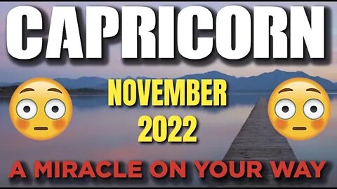 Capricorn ♑️ 😳😲 A MIRACLE ON YOUR WAY😳😲 🙌 Horoscope for Today NOVEMBER 2022 ♑️ Capricorn tarot