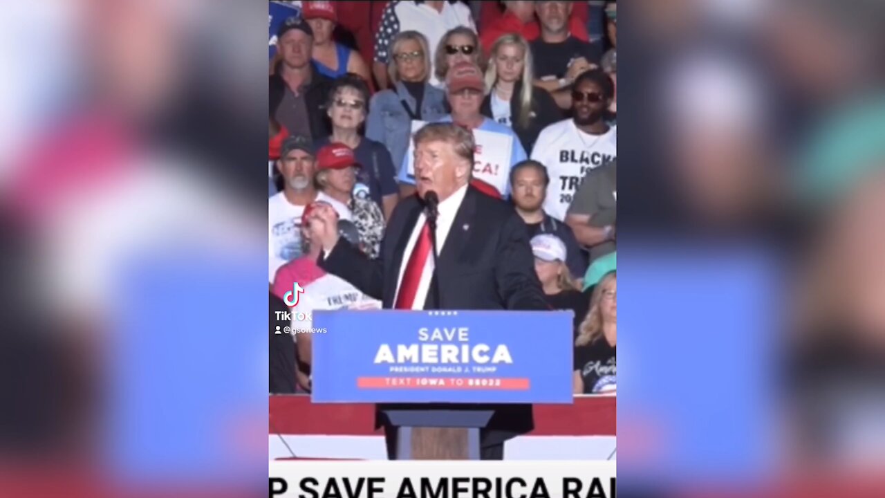 President Trump Delivers Closing Message at his Rally in Des Moines, Iowa