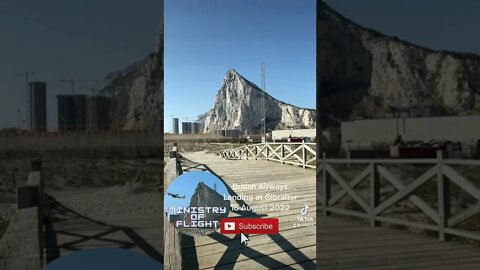 Dangerous Airport; Gibraltar, British Airways Landing and Departing #shorts